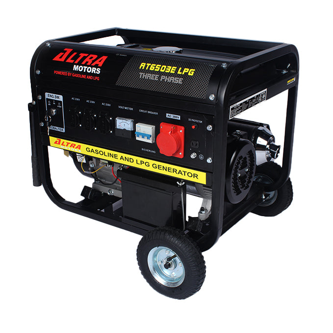 AT6503-LPG GROUPE ELECTROGENE 6500 220/380V ESS/LPG SUR ROUE